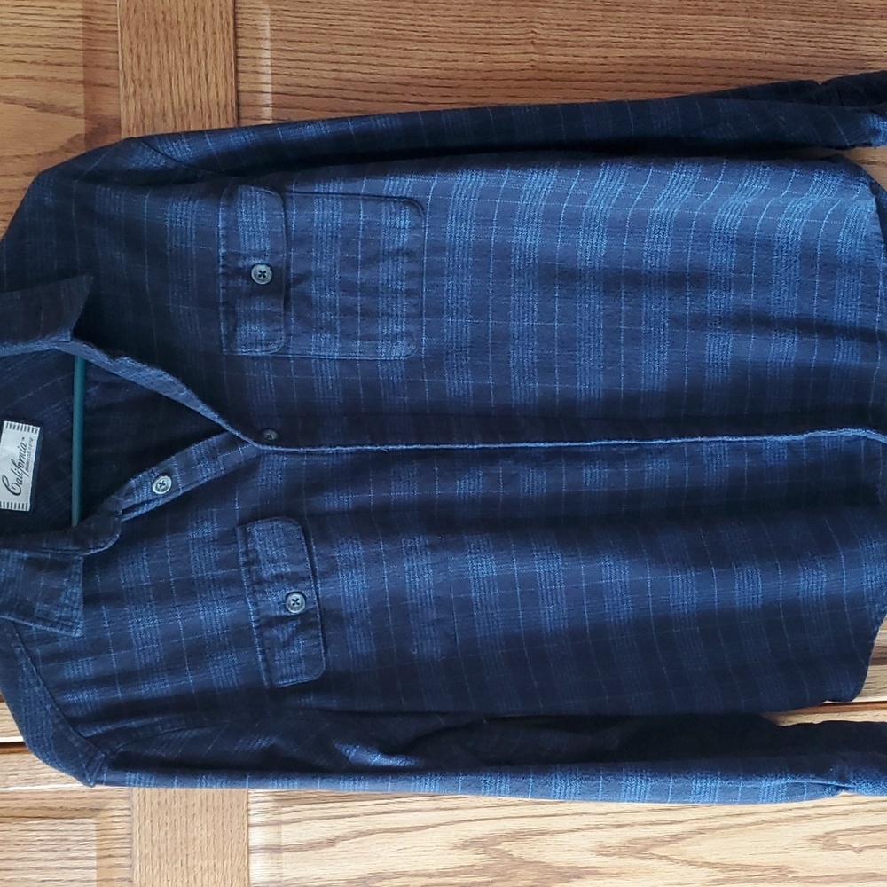 Mens plaid long sleeve